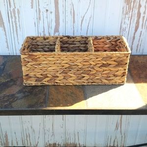 3 sections storage bin